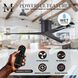 Atlas Eliza-H 56 inch Matte Black Flush Mount Ceiling Fan, Atlas
